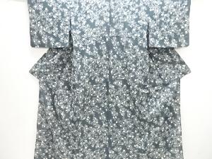 駒絽紅葉模様小紋着物